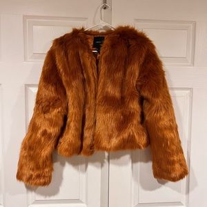 Forever 21 Faux Fur Coat Size M